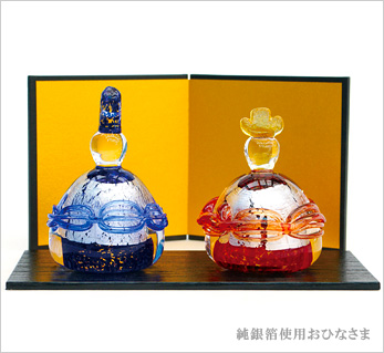 純銀箔使用おひなさま