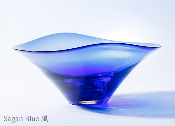 肥前びーどろ／副島硝子工業／Sagan Blue風